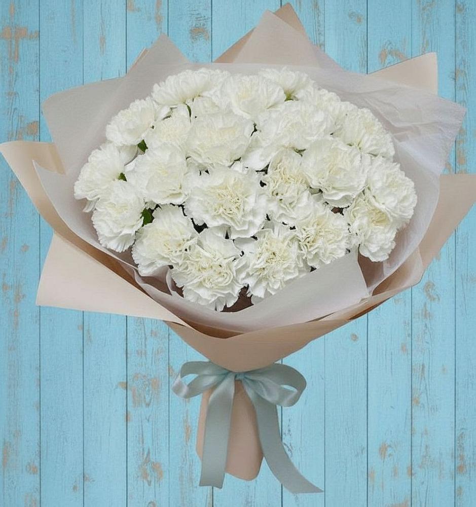 Букет цветов из: Гвоздики в Верхних Ачалуках