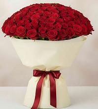 Букет 101 Красная роза Милано в Верхних Ачалуках