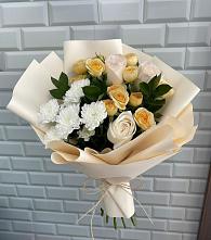 Букет цветов из:  Розы и Хризантемы в Верхних Ачалуках