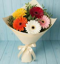 Букет цветов из:  Герберы в Верхних Ачалуках