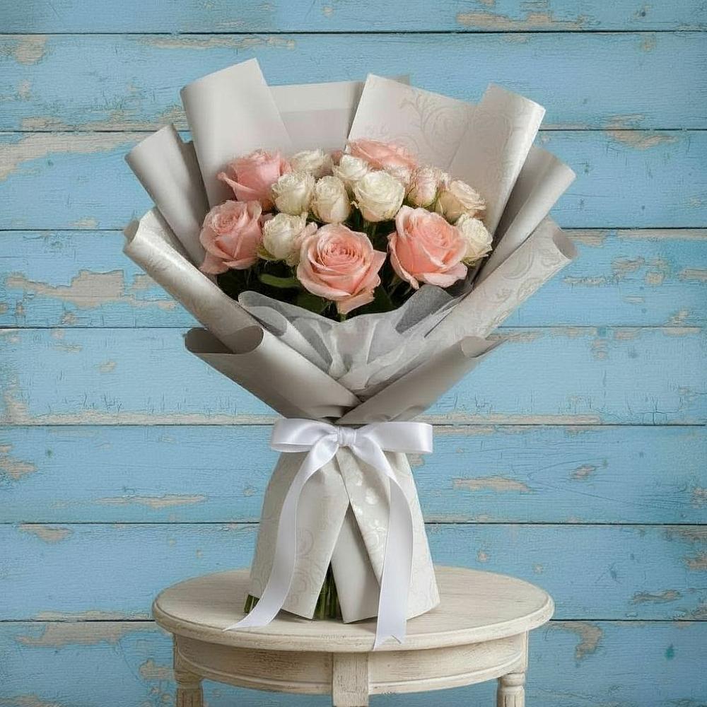 Букет цветов из: Розы в Верхних Ачалуках