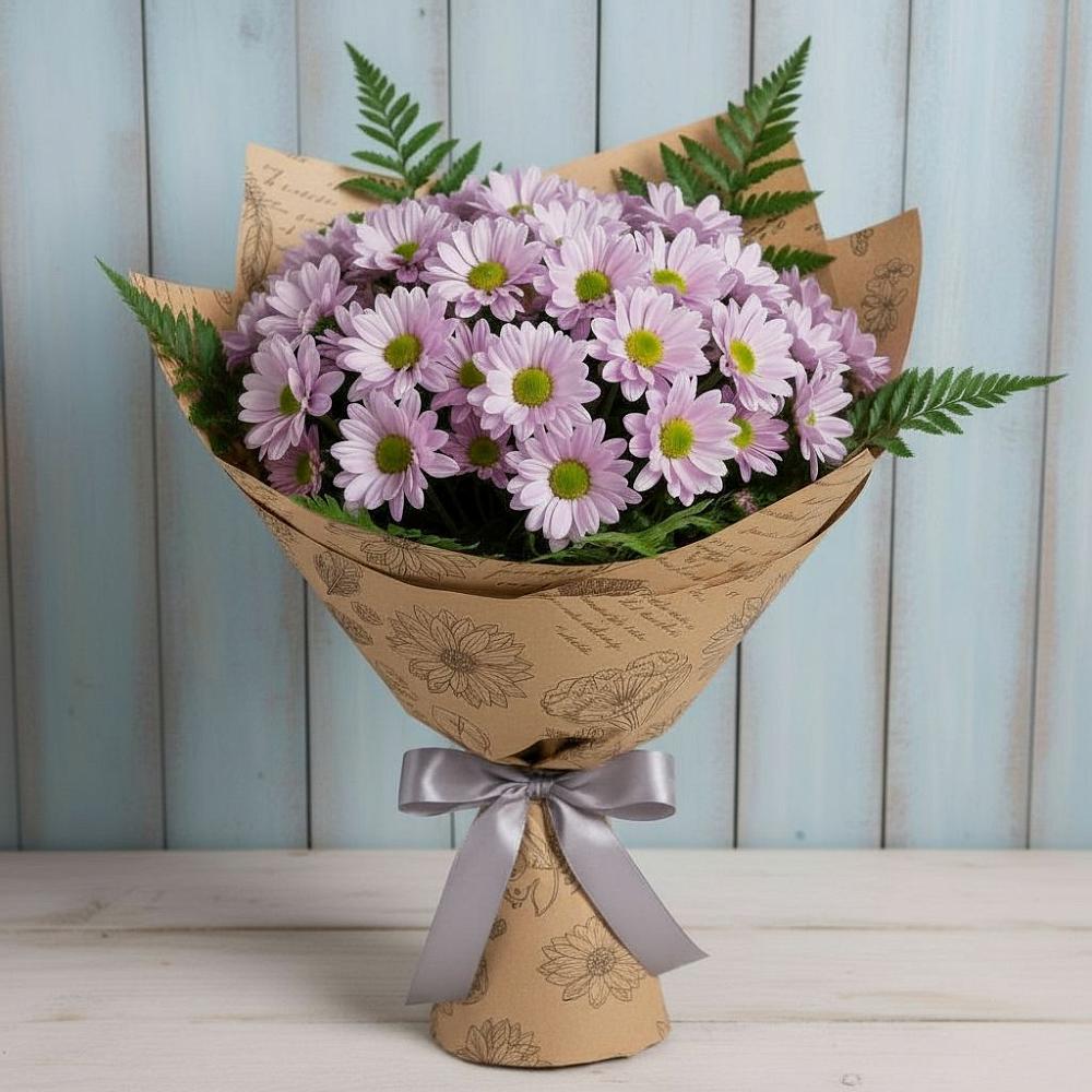 Букет цветов из: Хризантемы в Верхних Ачалуках