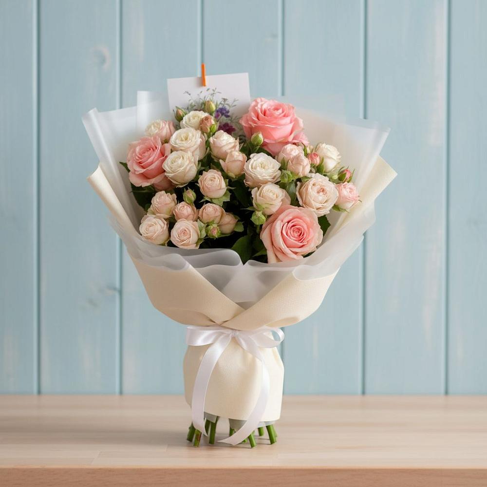 Букет цветов из: Розы в Верхних Ачалуках