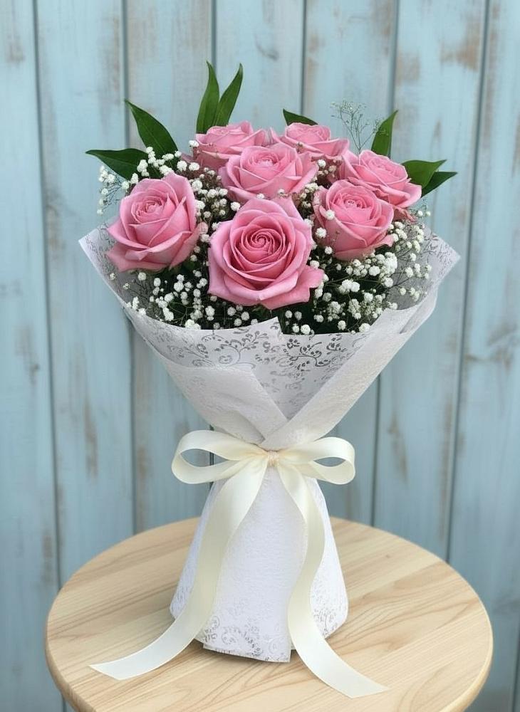 Букет цветов из: Розы в Верхних Ачалуках