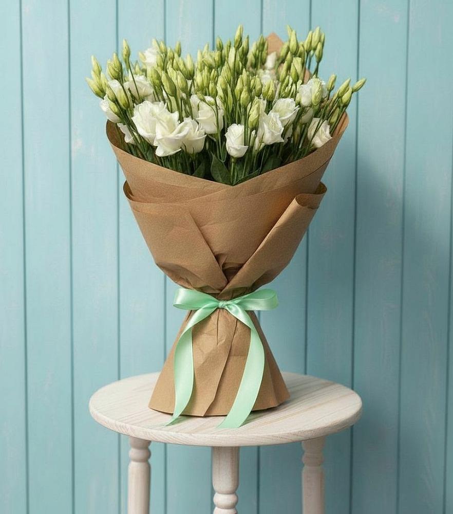 Букет цветов из: Лизиантусы в Верхних Ачалуках