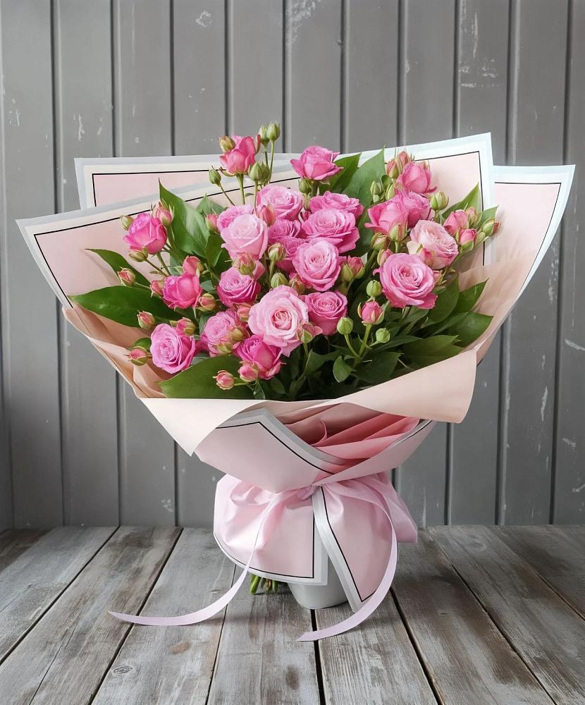 Букет Розовый кустик в Верхних Ачалуках