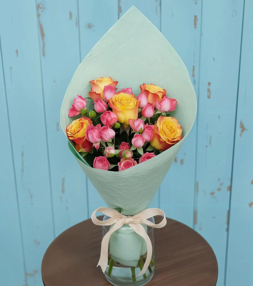 Букет цветов из: Розы в Верхних Ачалуках