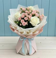 Букет цветов из:  Розы в Верхних Ачалуках