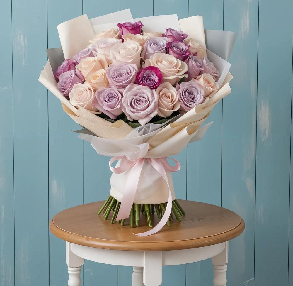 Букет цветов из: Розы в Верхних Ачалуках