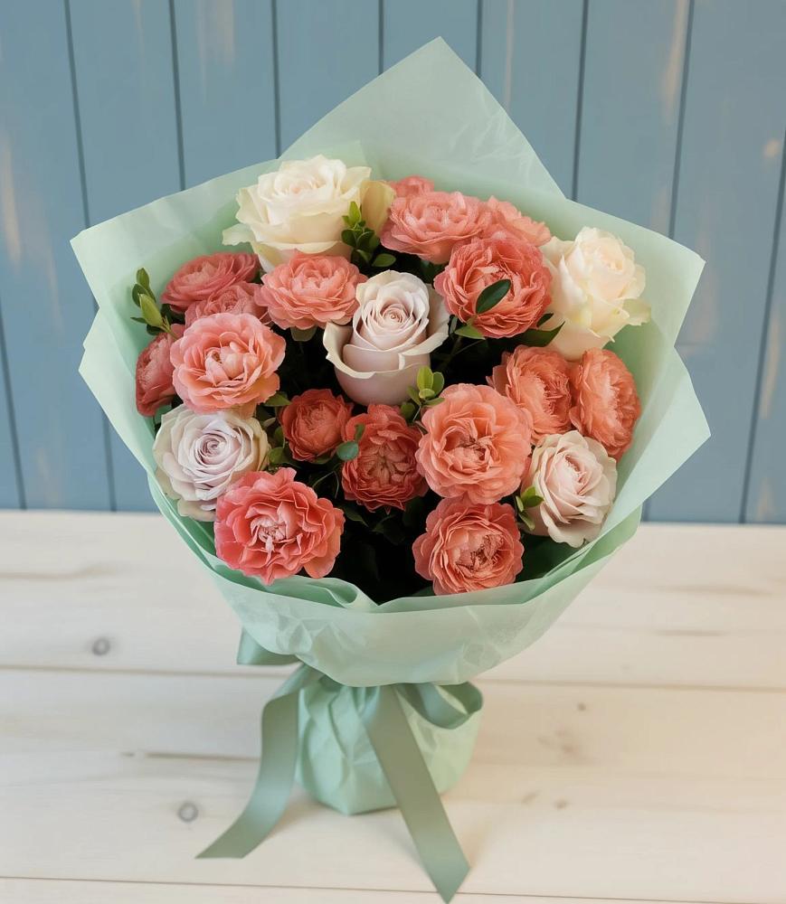 Букет цветов из: Розы в Верхних Ачалуках