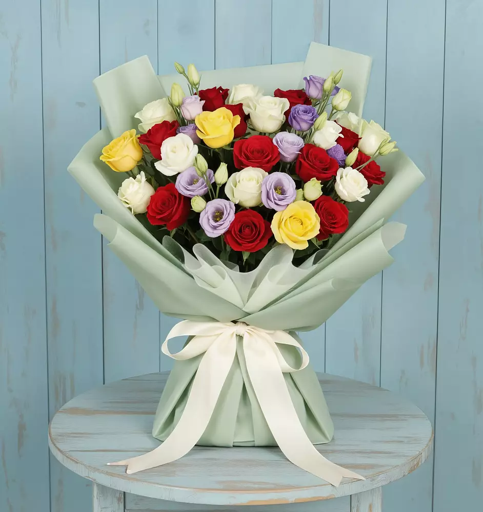 Букет цветов из: Розы в Верхних Ачалуках