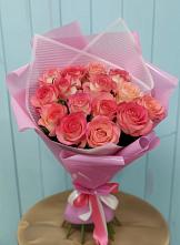 Букет 15 Розовых роз Равель в Верхних Ачалуках