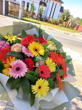 Букет цветов из: Герберы в Верхних Ачалуках