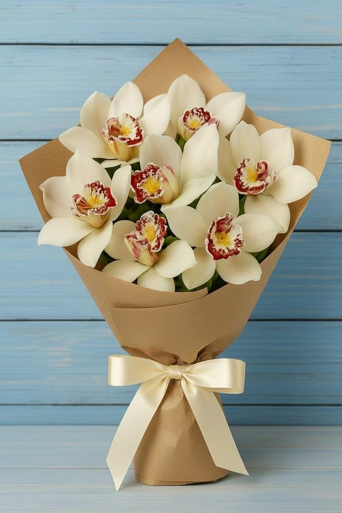 Букет цветов из: Орхидеи и Розы в Верхних Ачалуках