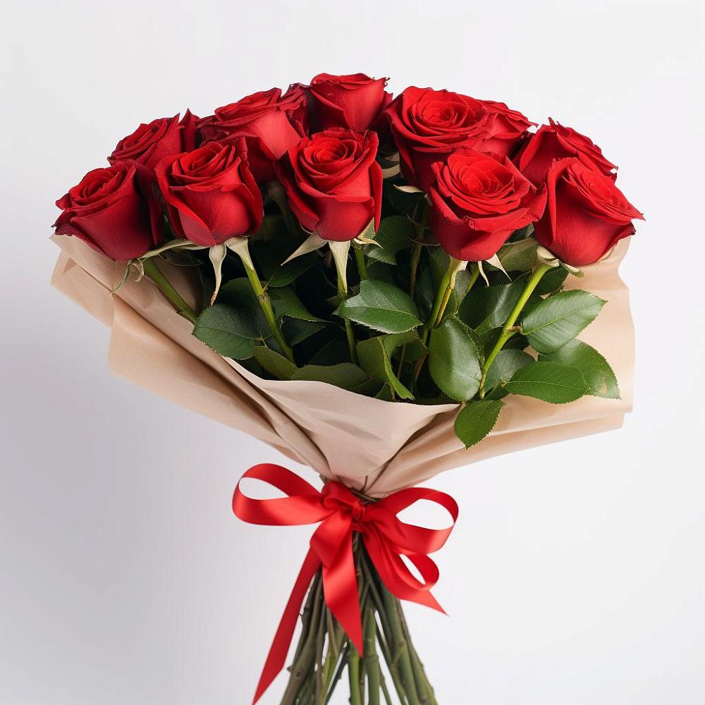 Букет 11 Красных роз Эдлесс Лав в Верхних Ачалуках